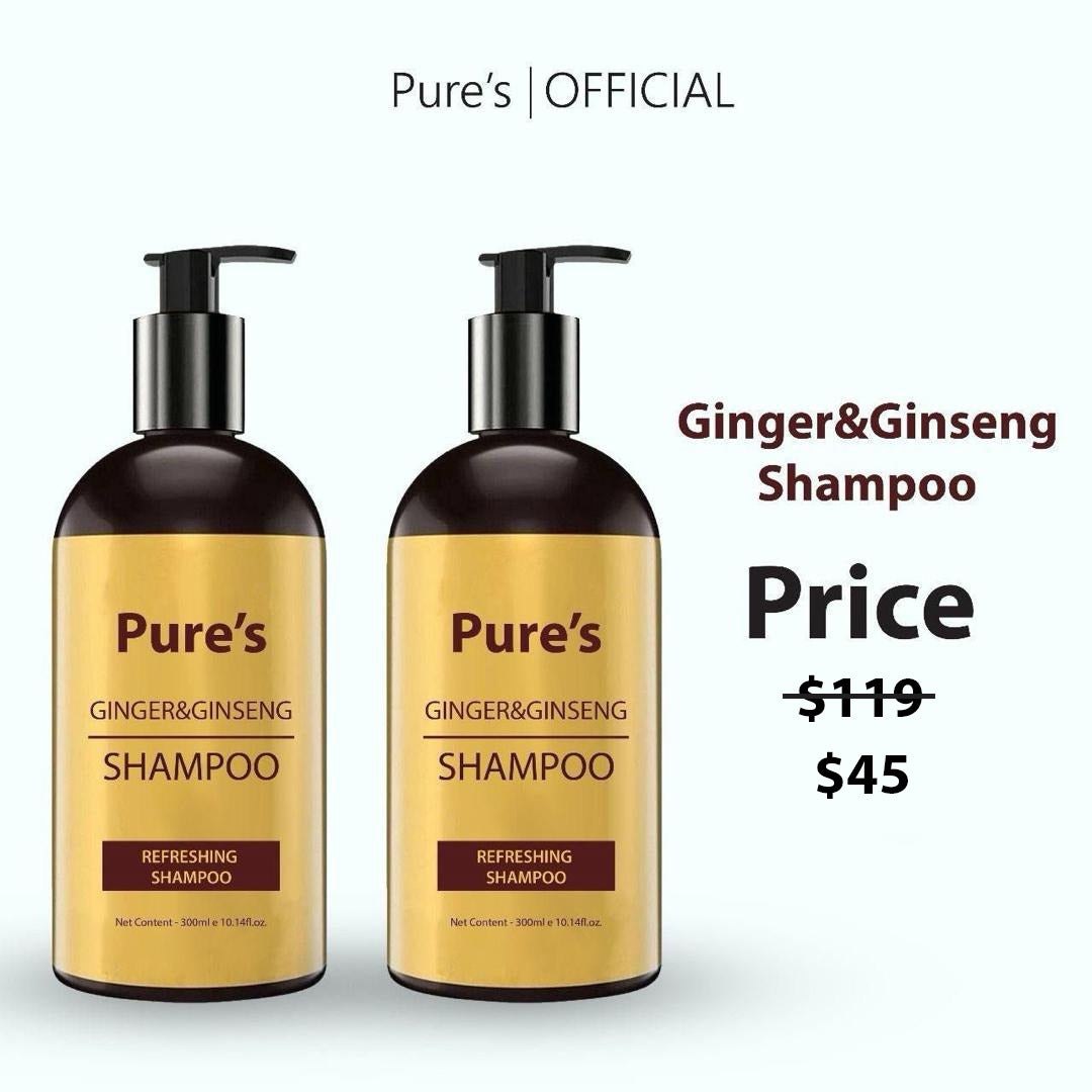 Pure’s Shampoo Ginger&Ginseng Organic Haircare Hair Conditioner