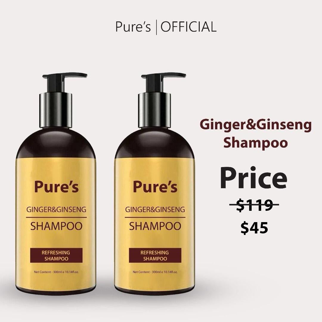 Pure's Shampoo Ginger&Ginseng Organic Haircare Hair Conditioner Koko